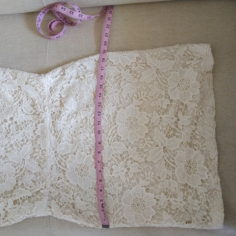ZARA crochet lace open back sheath dress - Picture 15 of 17